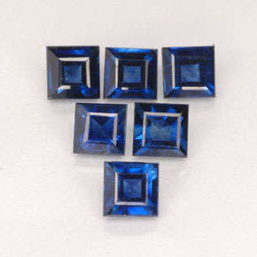 Absolutely Stunning! Natural Navy Blue Sapphires 0.52ct 6pc